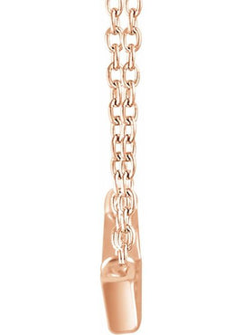 14K Yellow Gold 1/2 CTW Natural Diamond Baguette Bar 18