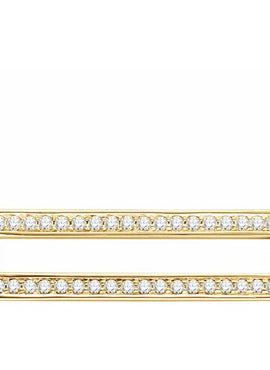 14K Yellow Gold 3/8 CTW Natural Diamond Rectangle 16-18
