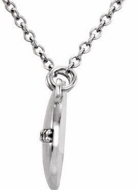 14K Yellow Gold .025 CTW Natural Diamond Circle 16