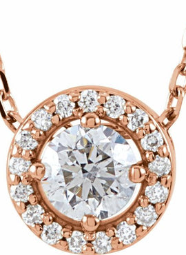 14K White Gold 1/5 CTW Natural Diamond Halo-Style 16