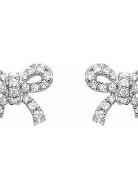 14K White Gold 1/5 CTW Natural Diamond Earrings