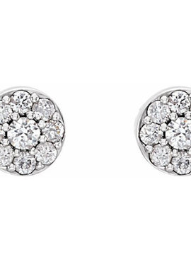 14K Rose Gold 3/8 CTW Natural Diamond Earrings
