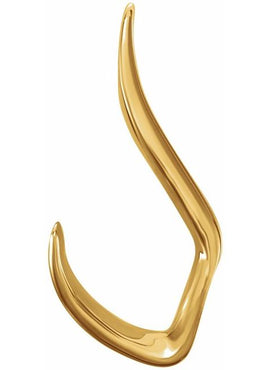 14K White Gold Freeform Pendant