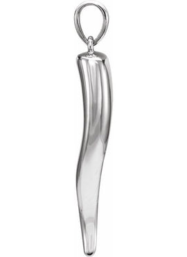 14K Yellow Gold Italian Horn Pendant