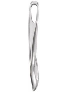 14K White Gold Freeform Pendant