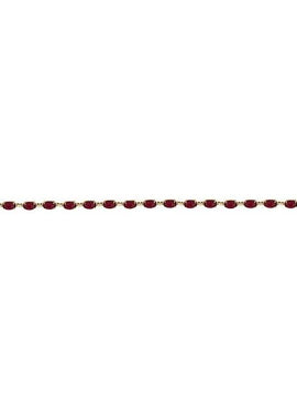14K Yellow Gold Natural Mozambique Garnet 7 1/4