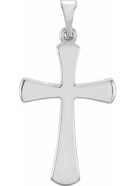 14K Rose Gold Cross Pendant