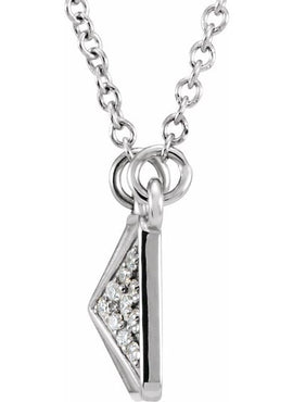 14K Rose Gold .05 CTW Natural Diamond 16 1/2