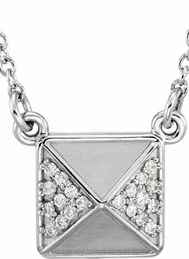 14K Rose Gold .05 CTW Natural Diamond 16 1/2