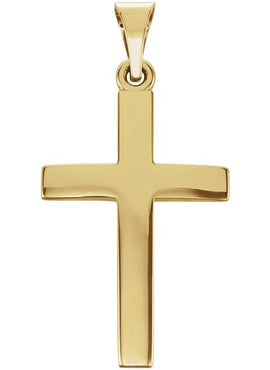 14K Rose Gold Cross Pendant