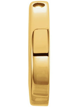 14K Rose Gold 10 mm Circle Slide Pendant