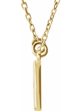 14K White Gold Square 16 1/2