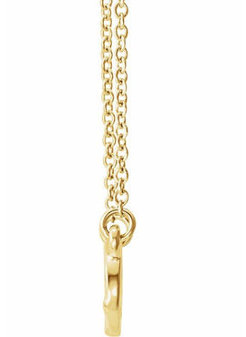 14K White Gold Infinity-Inspired 18
