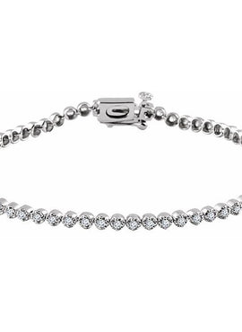 14K Yellow Gold 1 CTW Natural Diamond Line 7