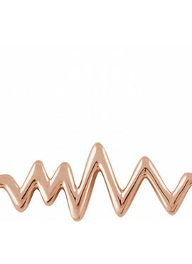 14K Yellow Gold Heartbeat 16-18