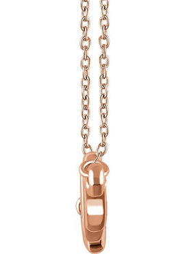 14K Yellow Gold Heartbeat 16-18
