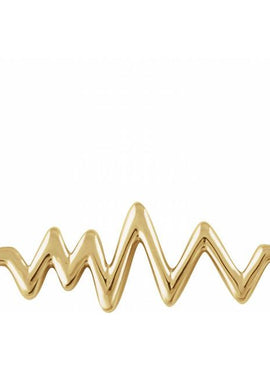 14K Yellow Gold Heartbeat 16-18