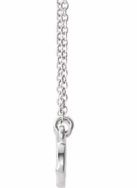 14K White Gold Infinity-Inspired 18