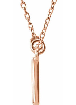 14K White Gold Square 16 1/2