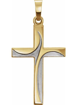 14K Yellow Gold Cross Pendant