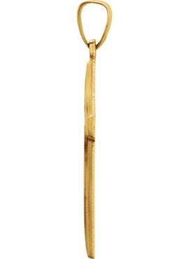 14K Yellow Gold Cross Pendant