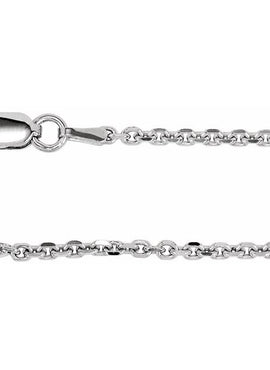 Sterling Silver 1.75 mm Diamond-Cut Cable Chain by the Inch