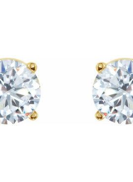 14K White Gold 1/5 CTW Natural White Diamond Earrings