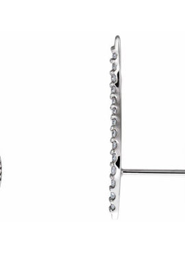 14K White Gold 1/6 CTW Natural Diamond Ear Climbers