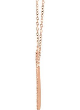 14K Yellow Gold 1/6 CTW Natural Diamond V 16-18