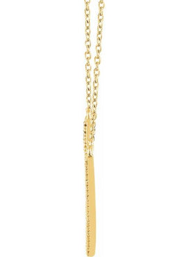 14K Yellow Gold 1/6 CTW Natural Diamond V 16-18
