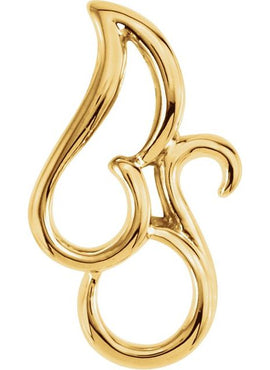 Platinum Freeform Pendant