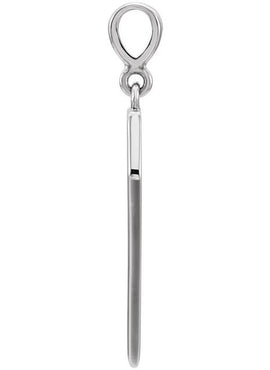 Platinum Geometric Pendant