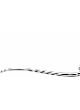 14K White Gold Freeform Bar 17 1/2