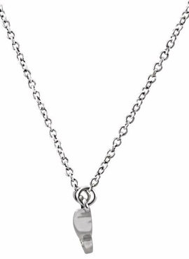 14K White Gold .08 CTW Natural Diamond Bar 17.5