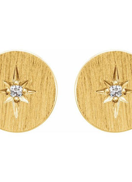 Sterling Silver .02 CTW Natural Diamond Earrings
