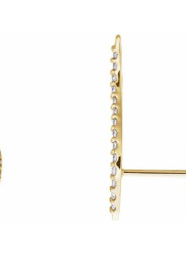 14K White Gold 1/6 CTW Natural Diamond Ear Climbers
