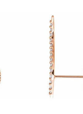 14K White Gold 1/6 CTW Natural Diamond Ear Climbers