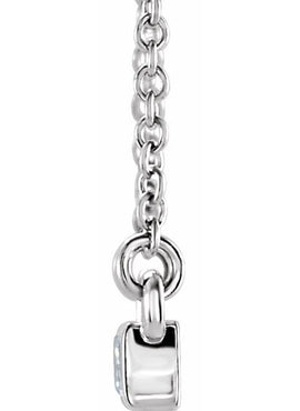 14K Yellow Gold 3/4 CTW Natural Diamond Bar 17