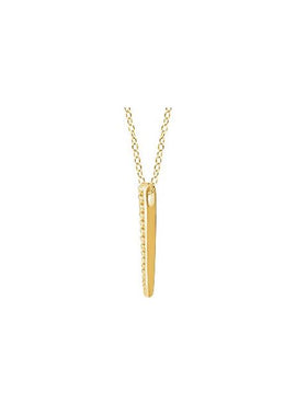 14K Yellow Gold 1/4 CTW Natural Diamond Graduated 16-18