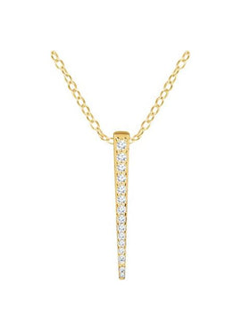 14K Yellow Gold 1/4 CTW Natural Diamond Graduated 16-18