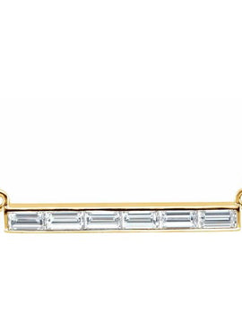 14K Yellow Gold 3/4 CTW Natural Diamond Bar 17