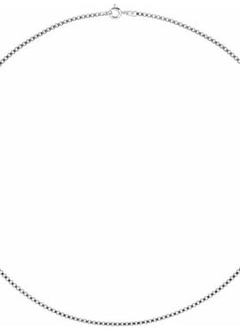 Sterling Silver 2 mm Box Chain by the Inch