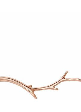 14K White Gold Branch Bar 16-18