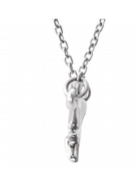 14K White Gold Branch Bar 16-18
