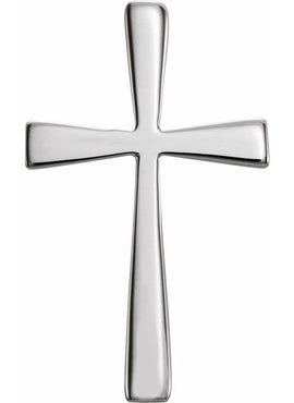 18K Yellow Gold 18x11 mm Cross Pendant