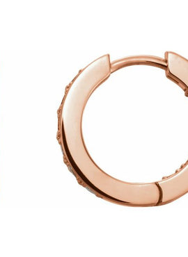 14K Yellow Gold 3/4 CTW Natural Diamond Inside-Outside 18 mm Hoop Earrings