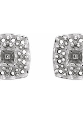14K White Gold 1/2 CTW Natural Diamond Earrings