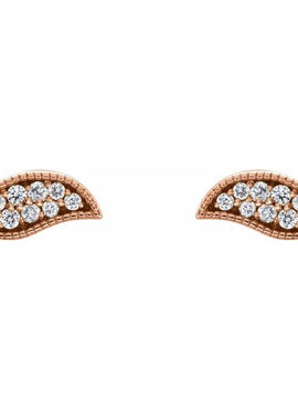 14K White Gold .06 CTW Natural Diamond Earrings