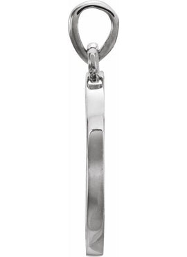 14K White Gold 1/5 CTW Natural Diamond Engravable 16-18
