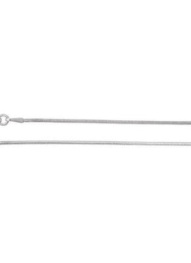 Sterling Silver 1 mm Snake 18